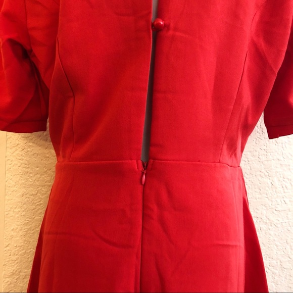 Burnt Orange Forever 21 Dress - Picture 5 of 6